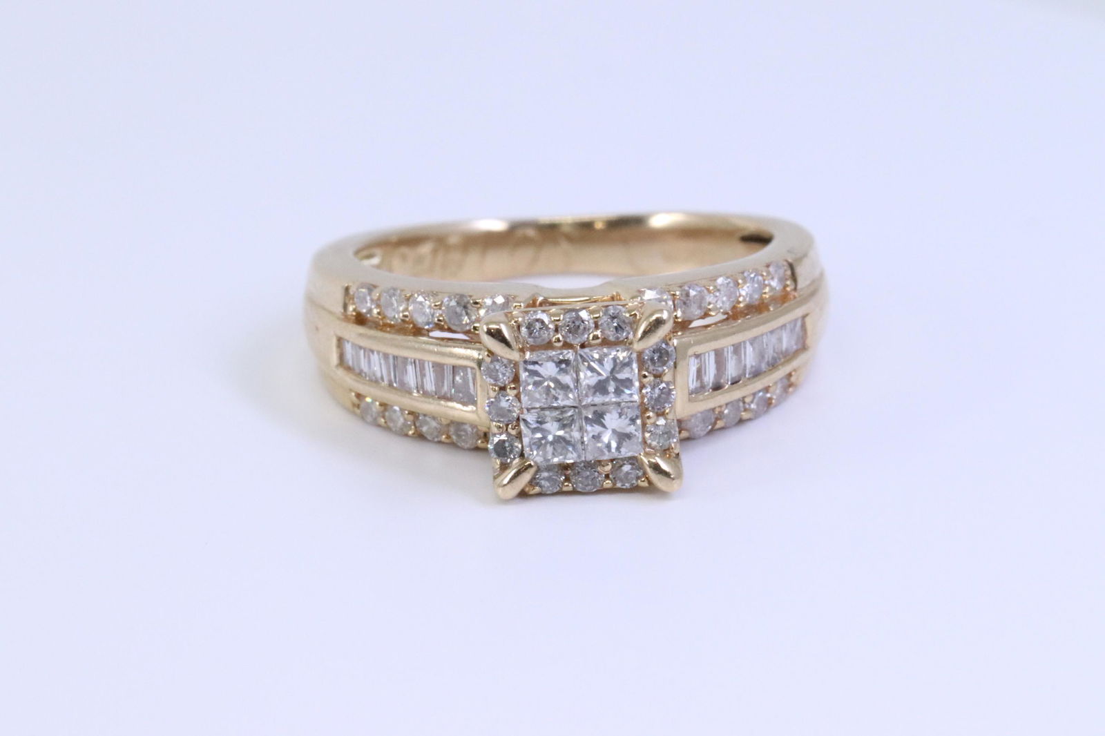 14KT Ladies Diamond Ring |Princess & Round Cut (1 of 3)