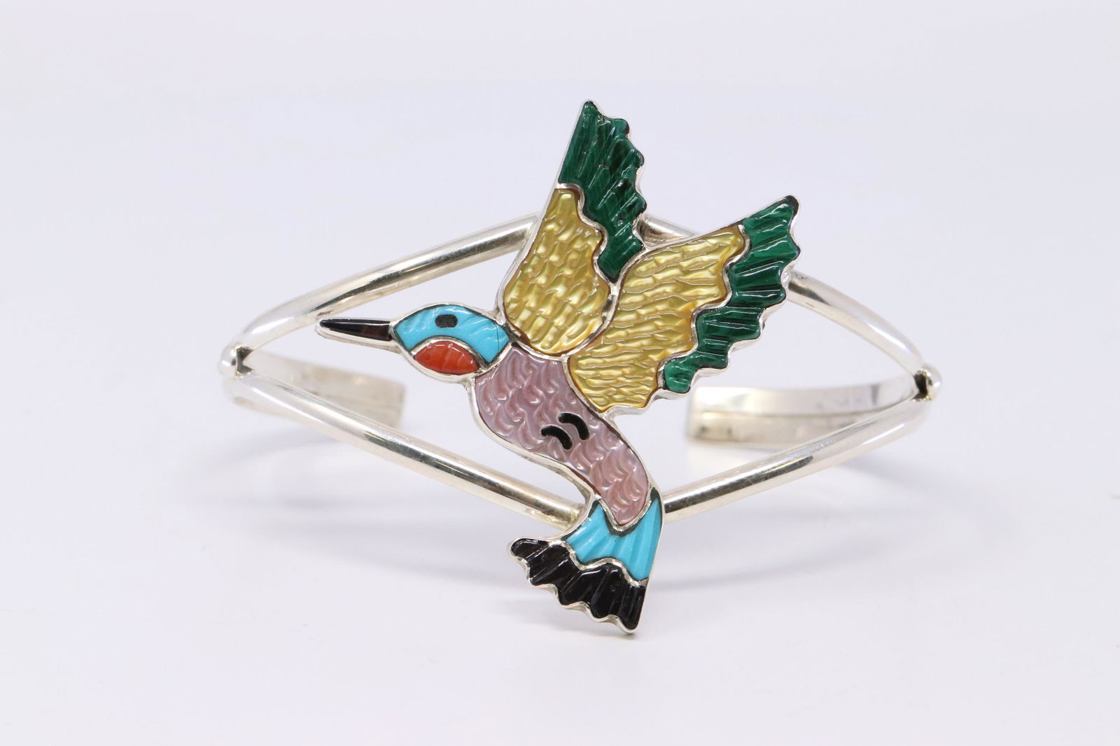 Native American Sterling Silver Zuni Multicolored (1 of 4)