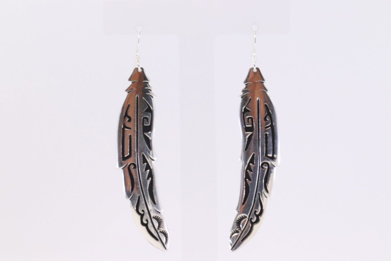 Native American Navajo Handmade Sterling Silver Feather (1 of 4)