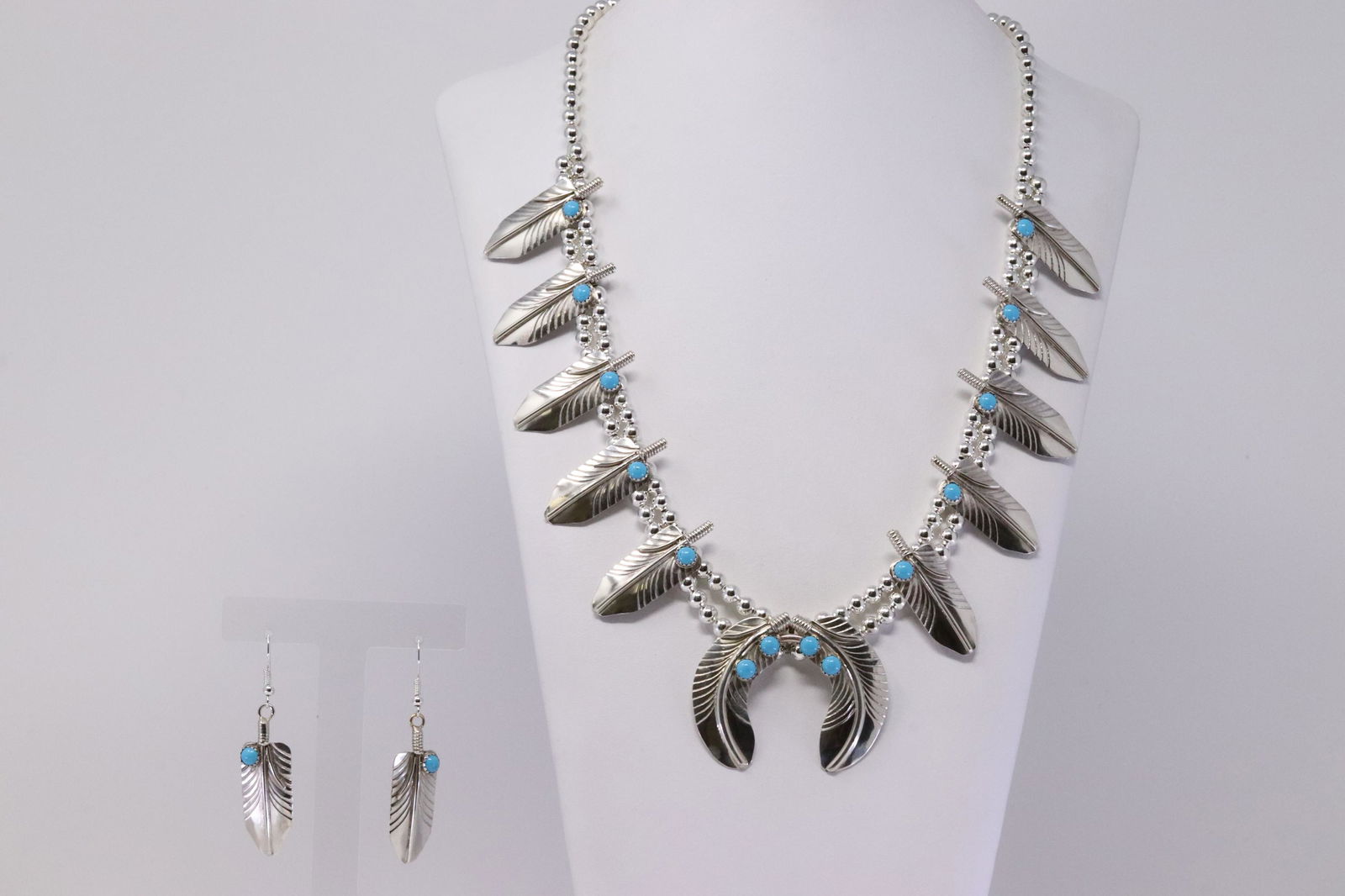 Native American Navajo Handmade  Silver Feather are (1 of 7)