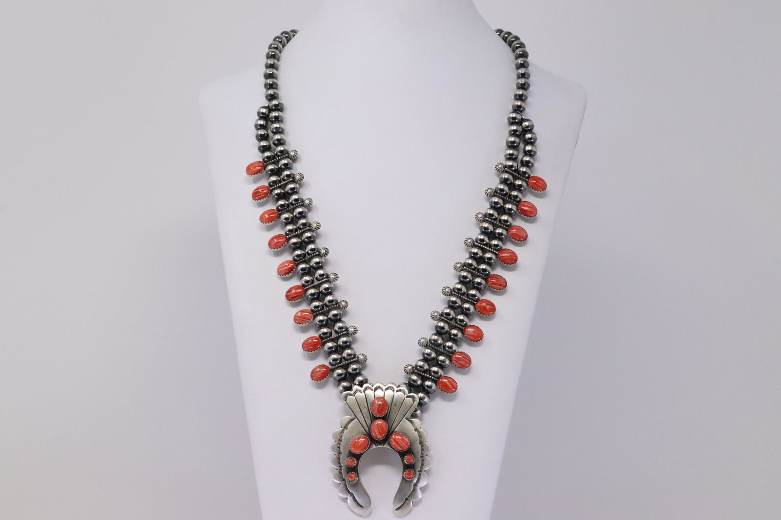 Native American Navajo Handmade Sterling Silver Spiny (1 of 7)