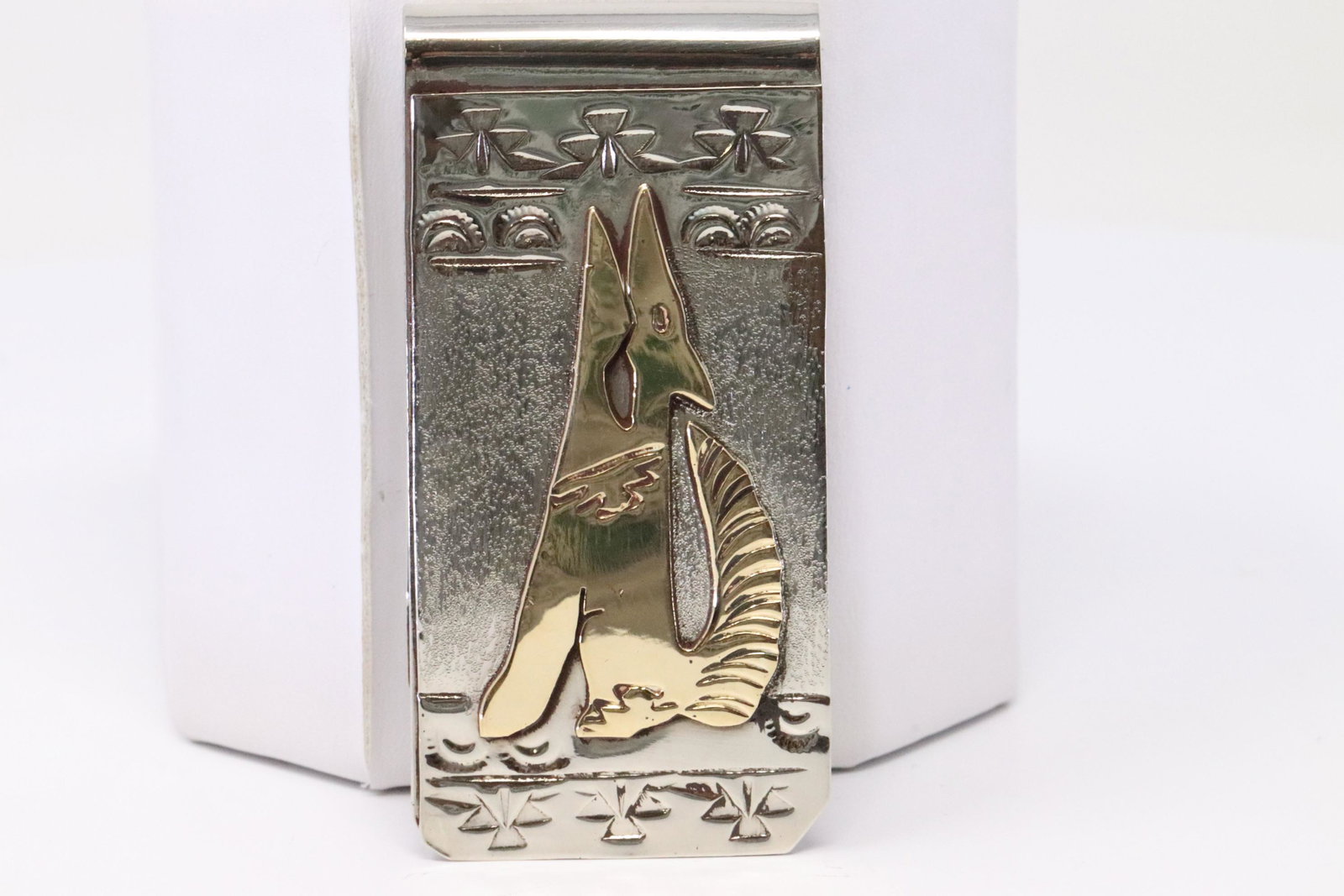 Native America Navajo Sterling Silver Money Clip By: This is a Native America Navajo Sterling Silver Money Clip By G.J.