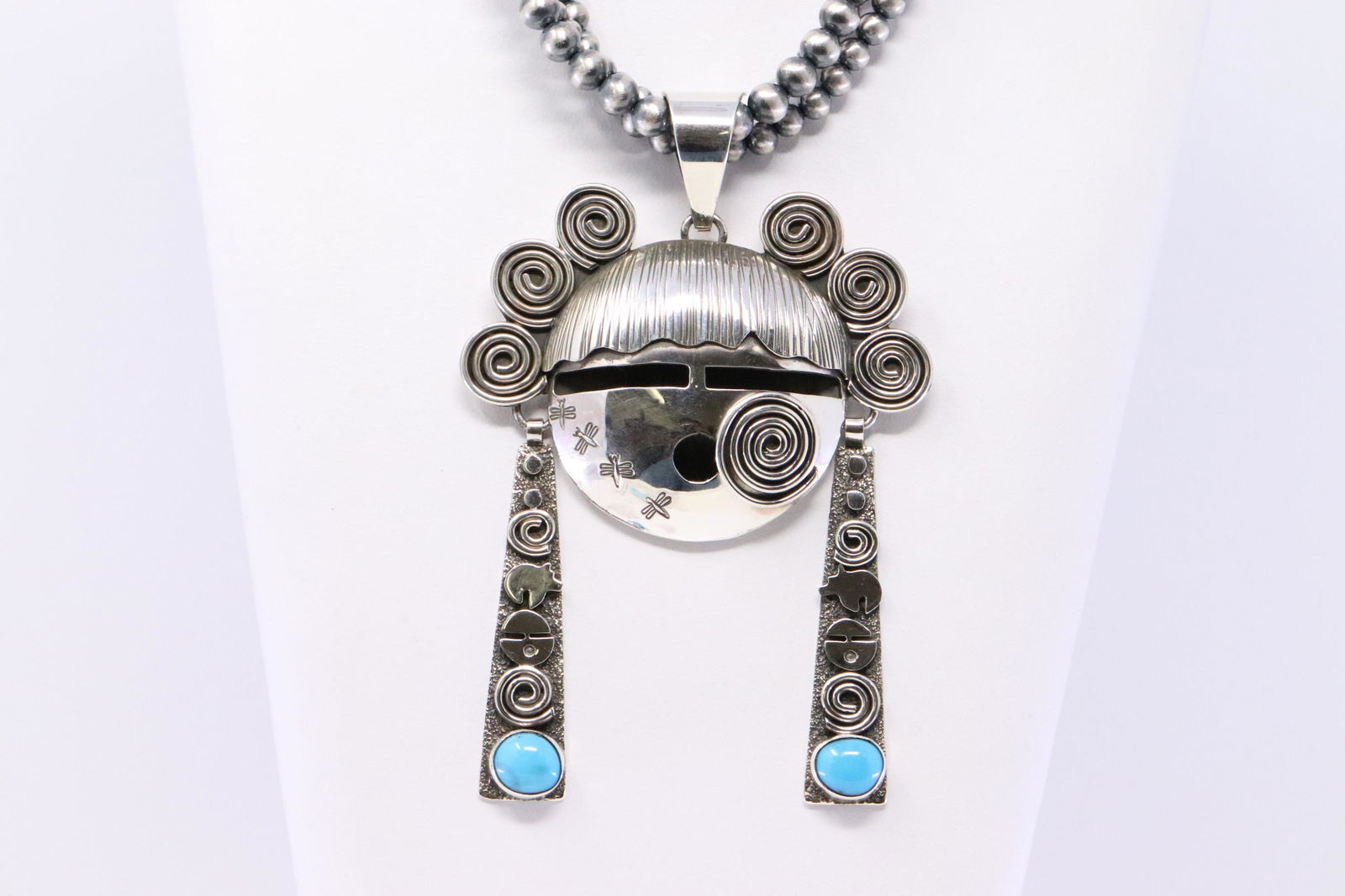 Native American Navajo Handmade Sterling Silver Bisbee (1 of 6)