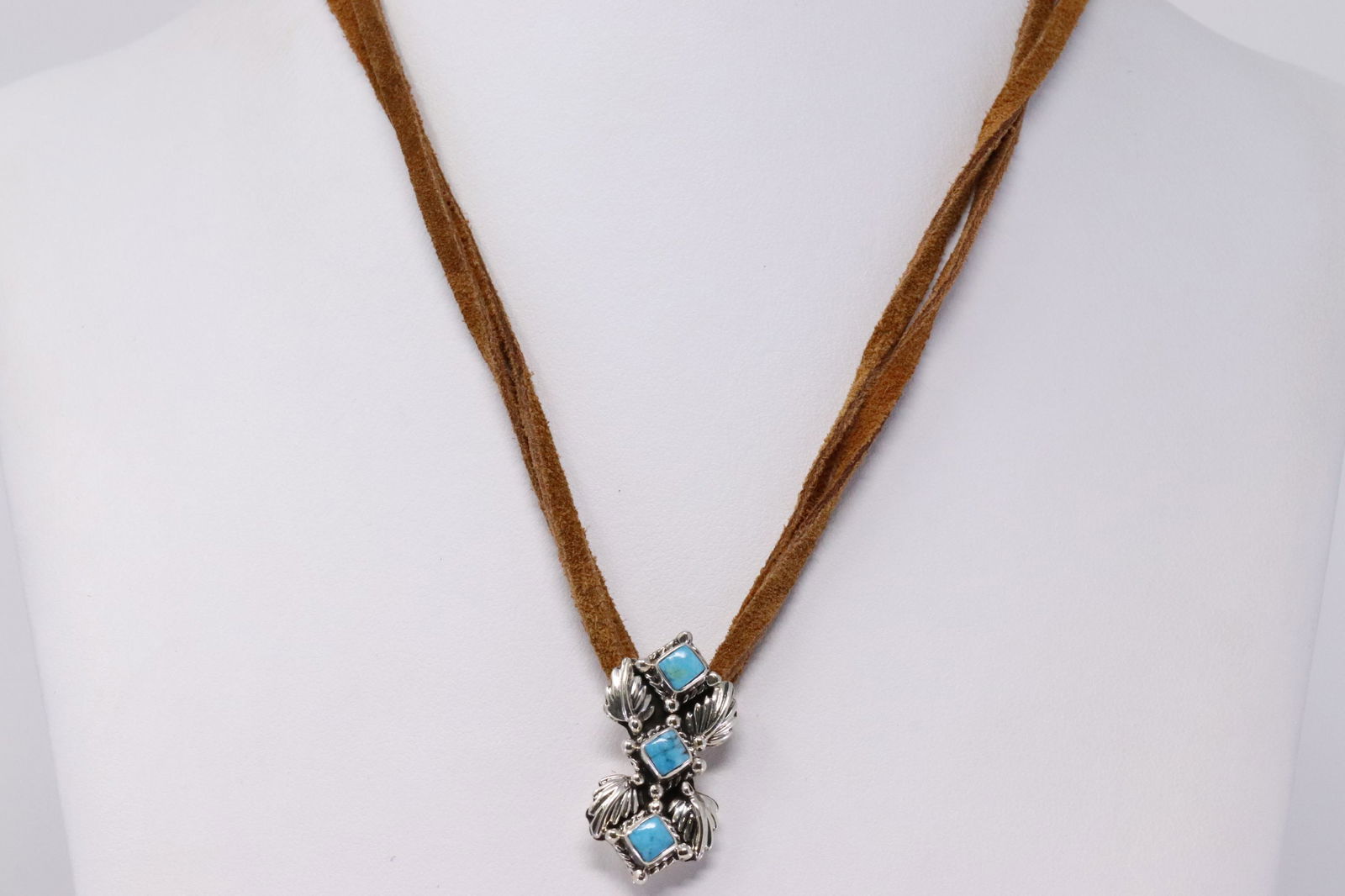 Native American Navajo Handmade Sterling Silver Choker (1 of 4)