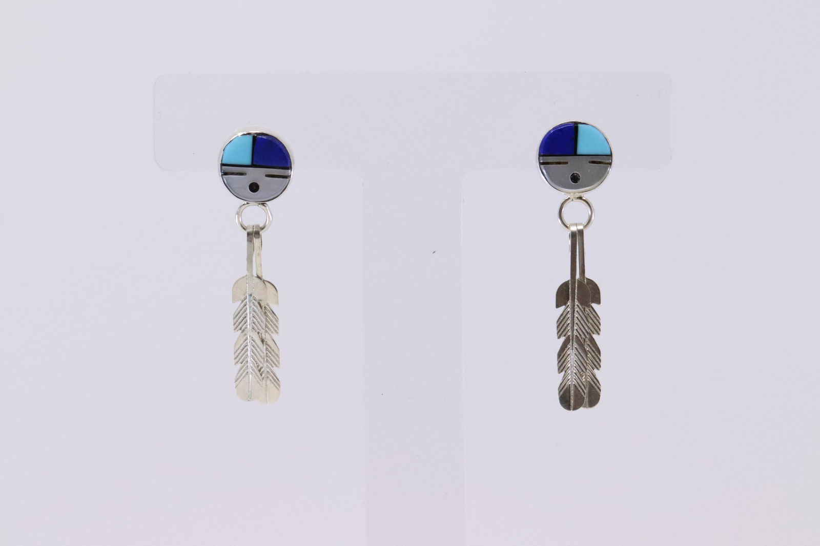 Native American Zuni Handmade Sterling Silver Post (1 of 3)