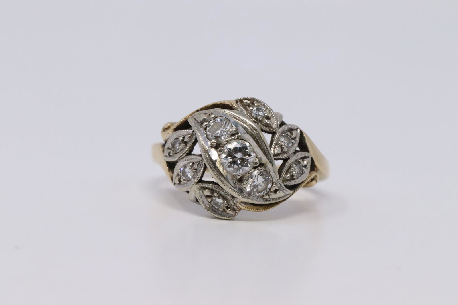 Vintage Ladies Ring 14K Gold & Diamonds (1 of 3)