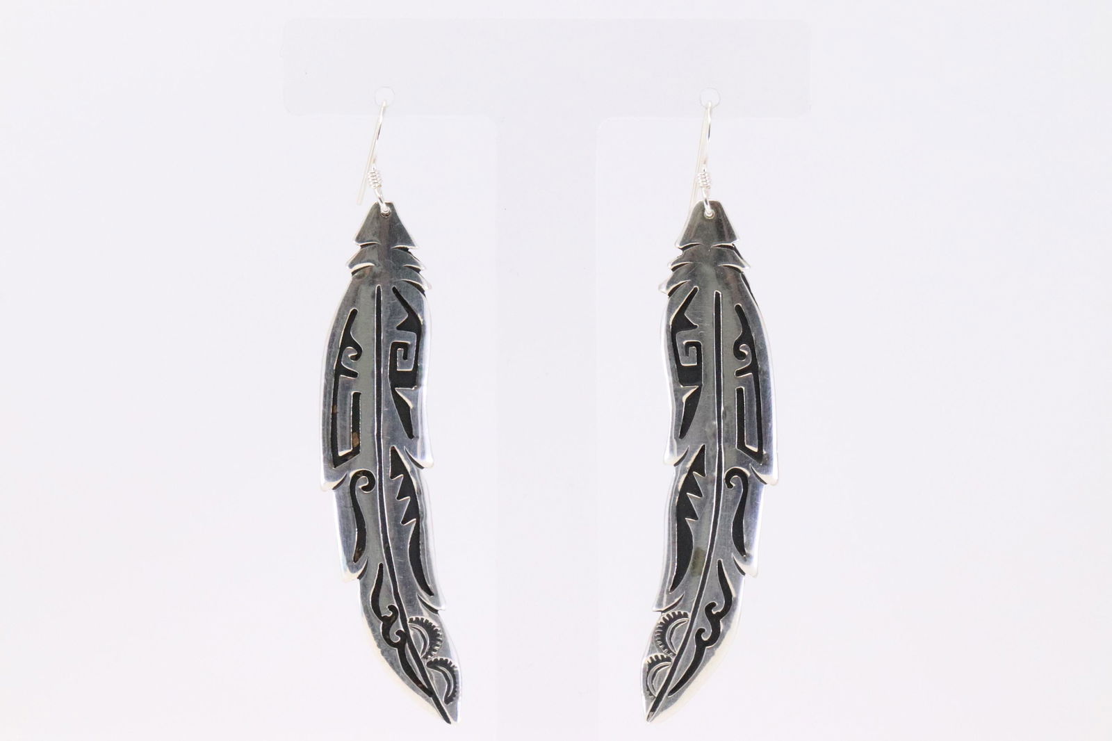 Native American Navajo Handmade Sterling Silver feather (1 of 4)
