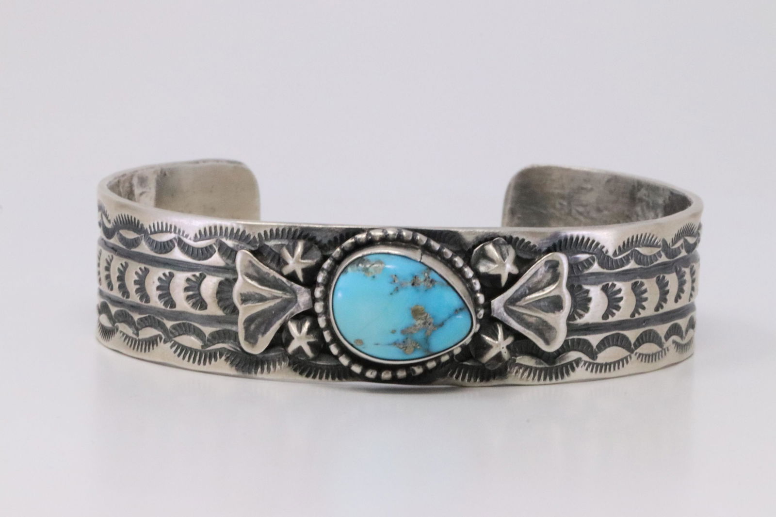 Native America Navajo Handmade Sterling Silver Blue (1 of 4)