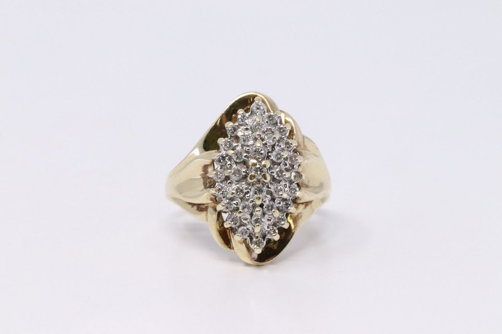 Ladies Diamond Cluster Ring (1 of 4)