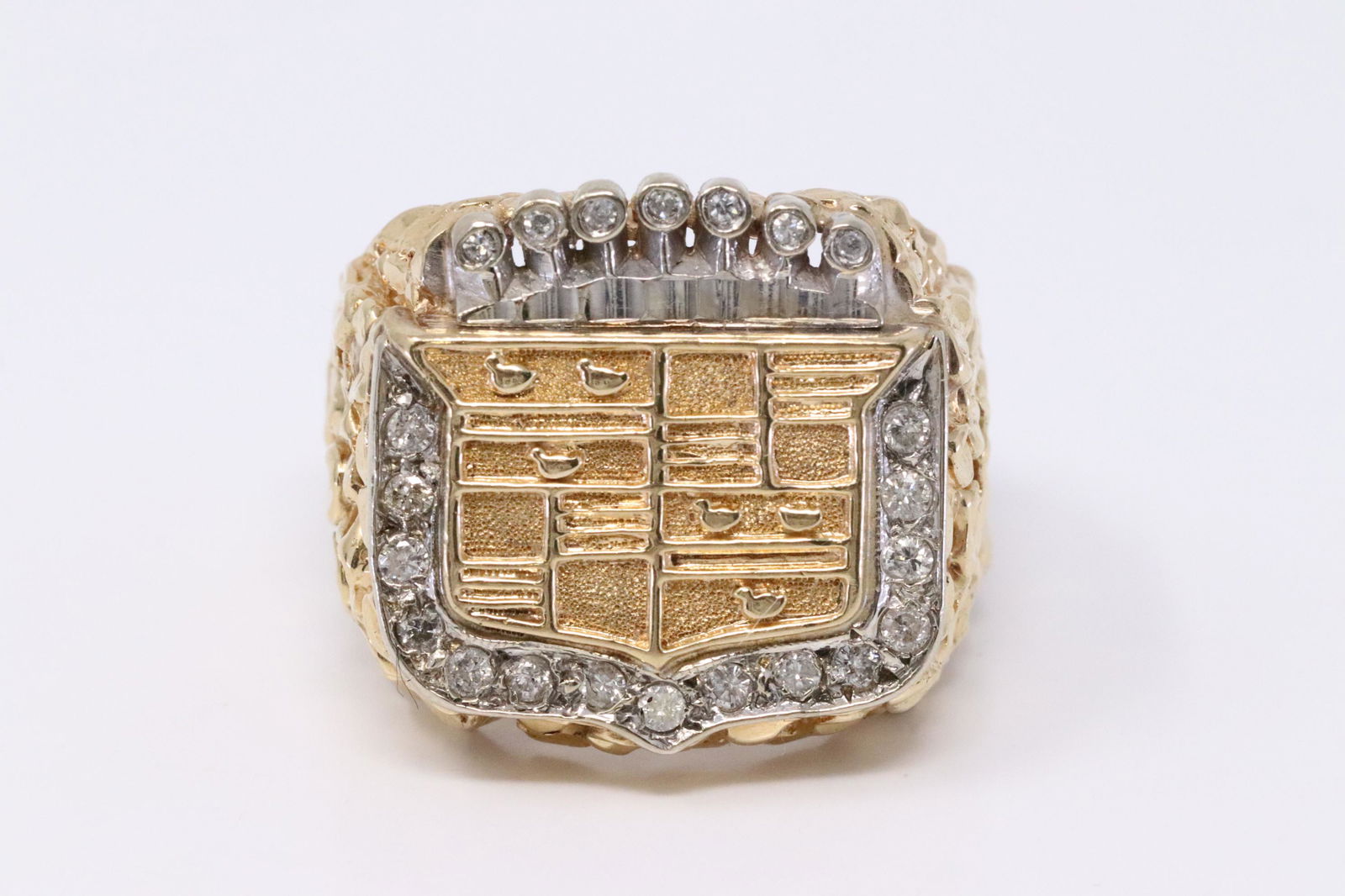 Cadillac 14kt Men's Diamonds Ring (1 of 4)