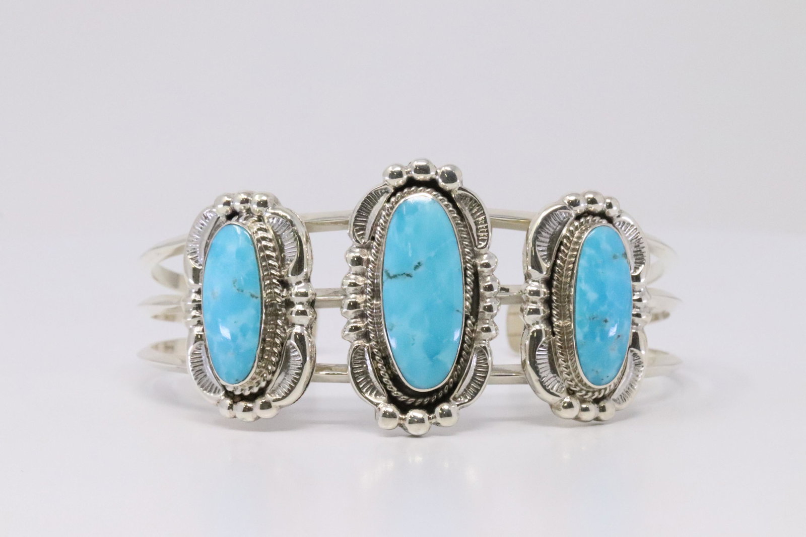 Native America Navajo Sterling Silver Turquoise (1 of 4)