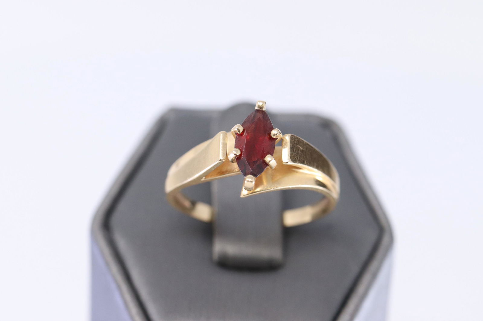 14Kt Marquise Cut Garnet Ring (1 of 3)