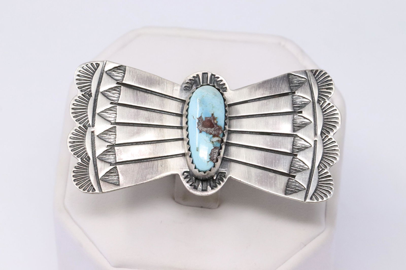 Native America Navajo Handmade Sterling Silver Golden (1 of 3)