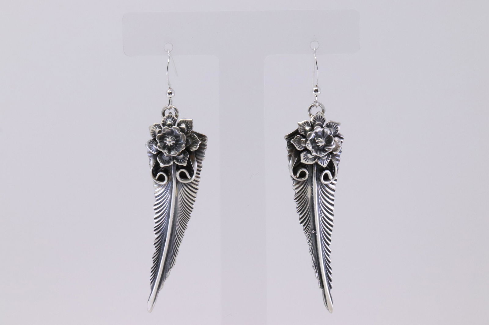 Native American Navajo Handmade Sterling Silver Flower (1 of 4)