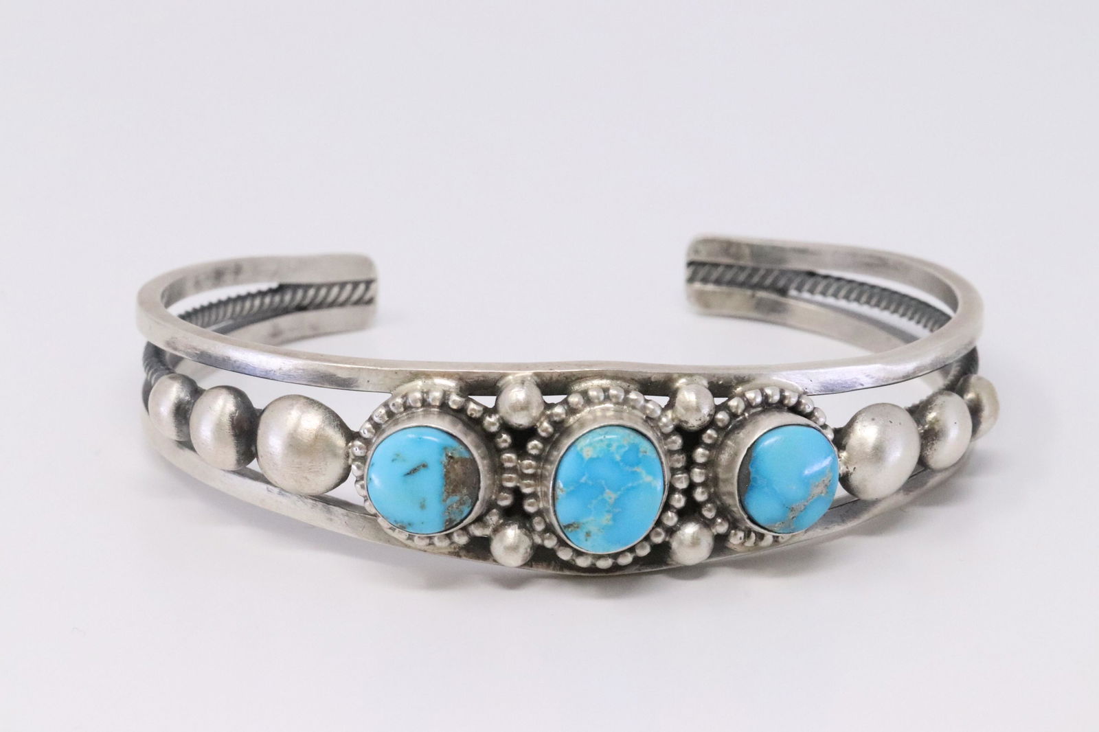 Native American Handmade Sterling Silver Navajo Blue (1 of 3)