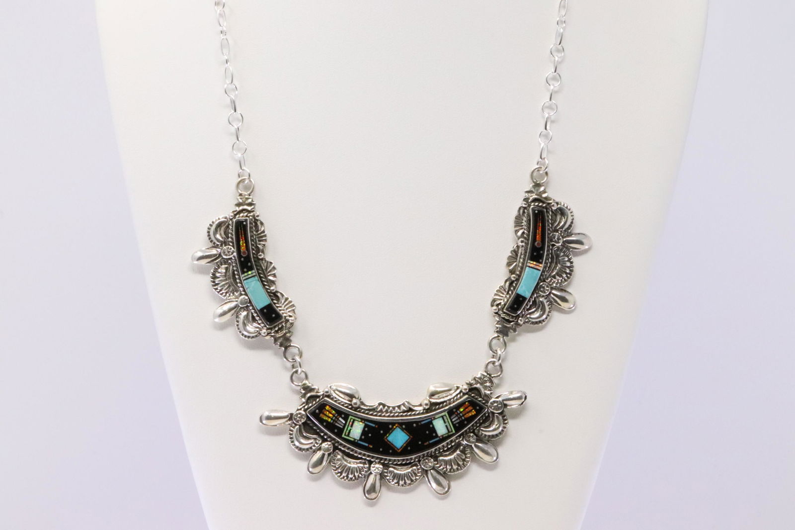Native America Navajo Handmade Sterling Silver Night (1 of 6)