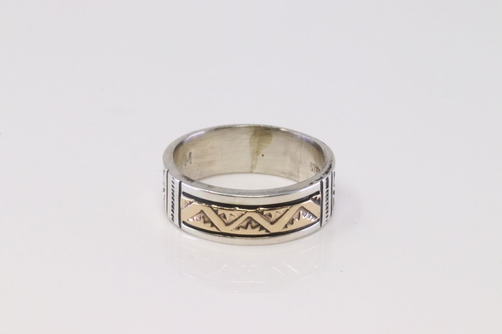 Native America Navajo Handmade Sterling Silver Ring By (1 of 4)