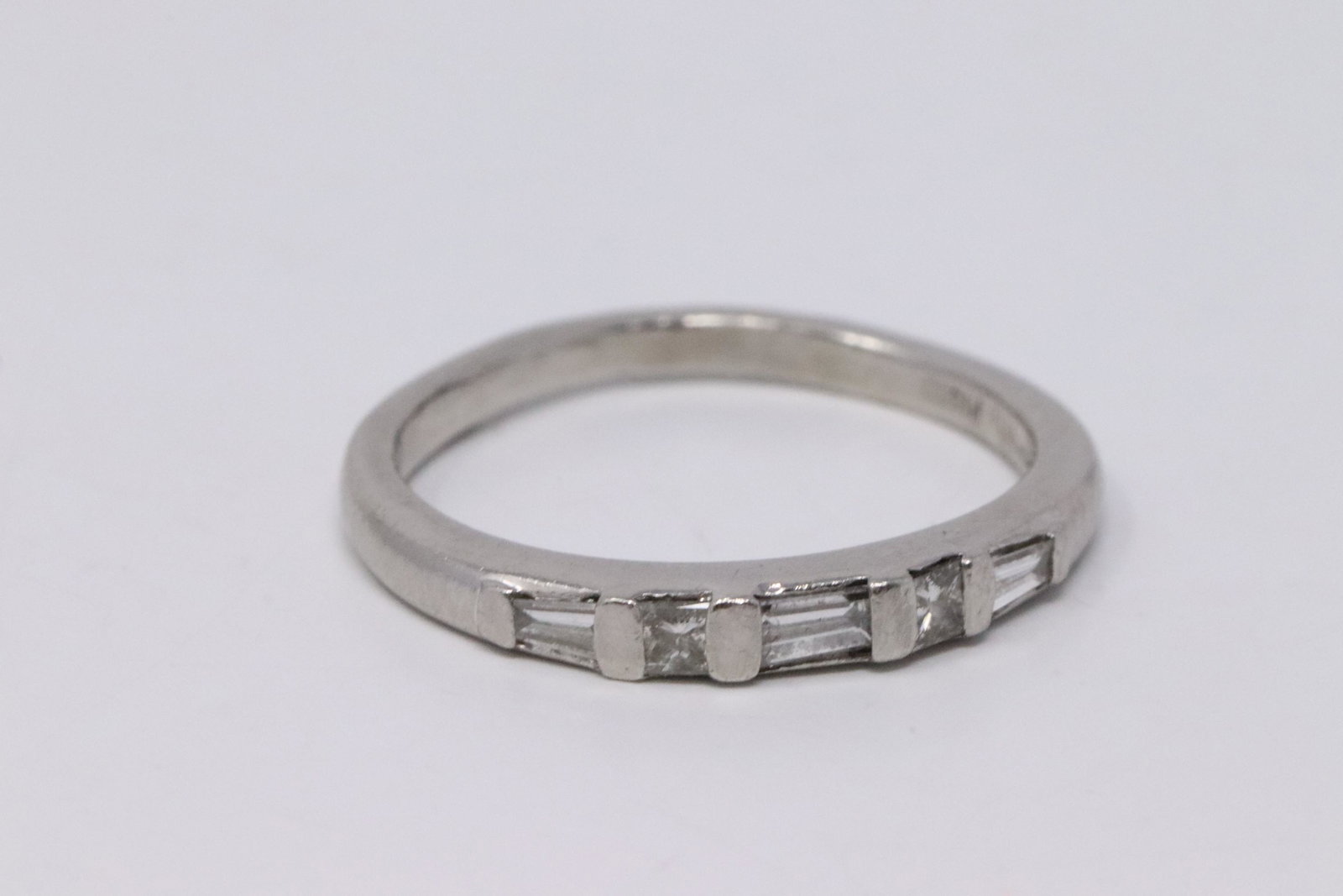 Art Deco Platinum Ladies Diamond Band Ring (1 of 4)