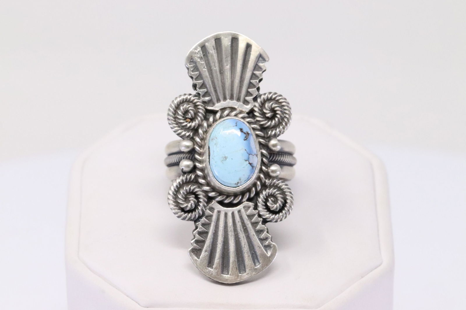 Native American Navajo Handmade Sterling Silver Golden (1 of 4)