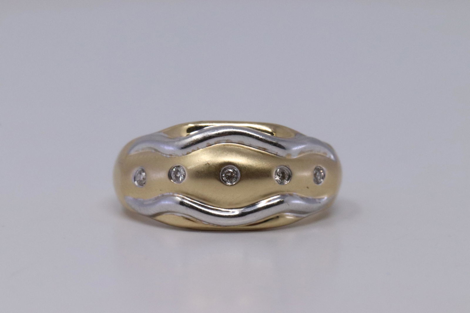Ladies 14k Two tone with Diamonds Ring (1 of 4)