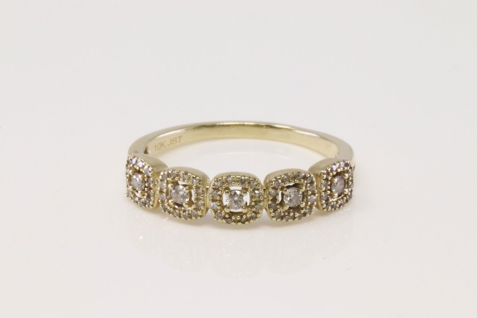 Yellow Gold Diamond Ring. (1 of 4)