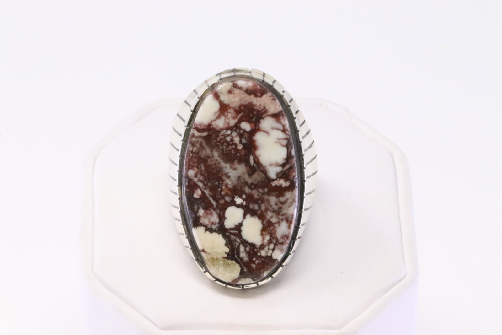 Native America Navajo Handmade Sterling Silver Wild: This is a Native America Navajo Handmade Sterling Silver Wild Horse Stone Ring By R. Ring size: 11.50.