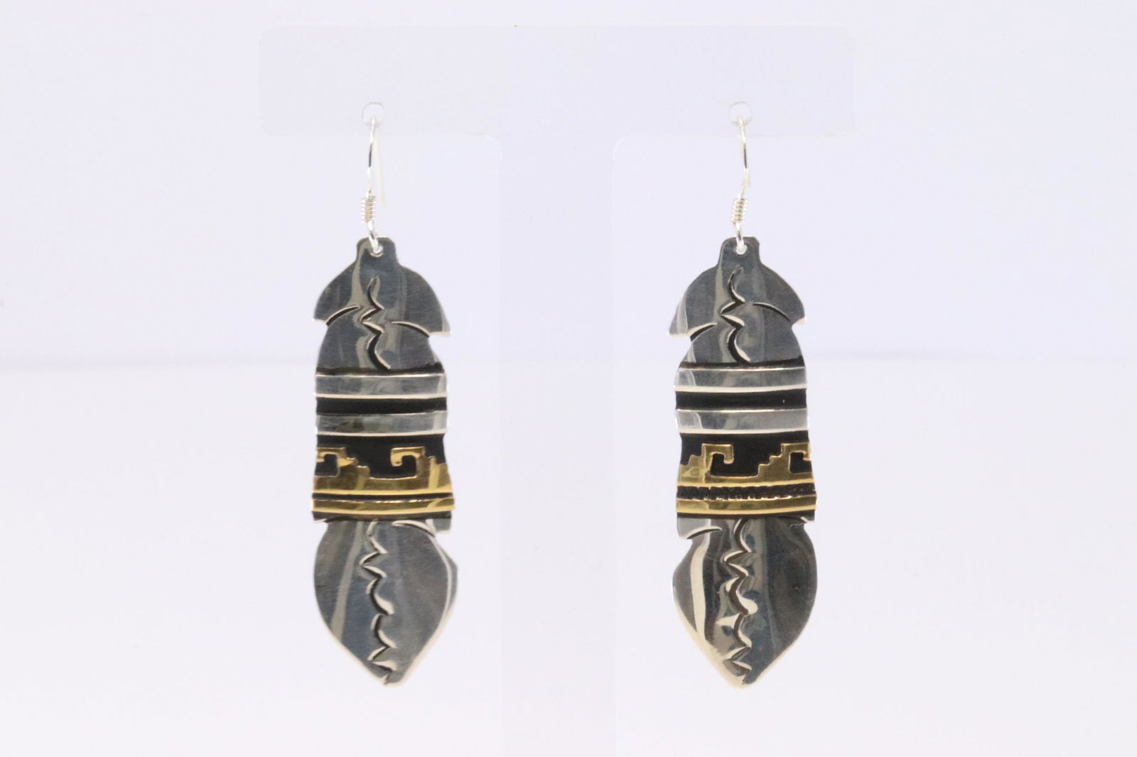 Native American Navajo Handmade Sterling Silver Feather (1 of 4)