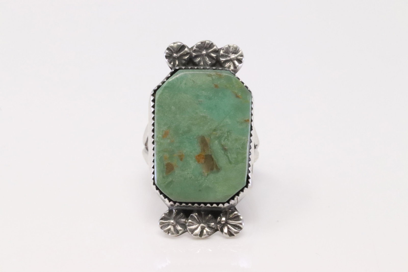 Native America Navajo Handmade Sterling Silver: This is a Native America Navajo Handmade Sterling Silver Turquoise Ring By Selina Warner. Ring size: 7.25.
