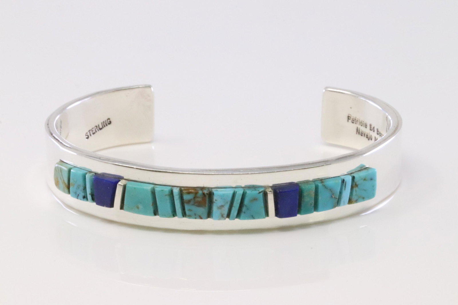 Native American Navajo Handmade Sterling Silver Lapis / (1 of 4)