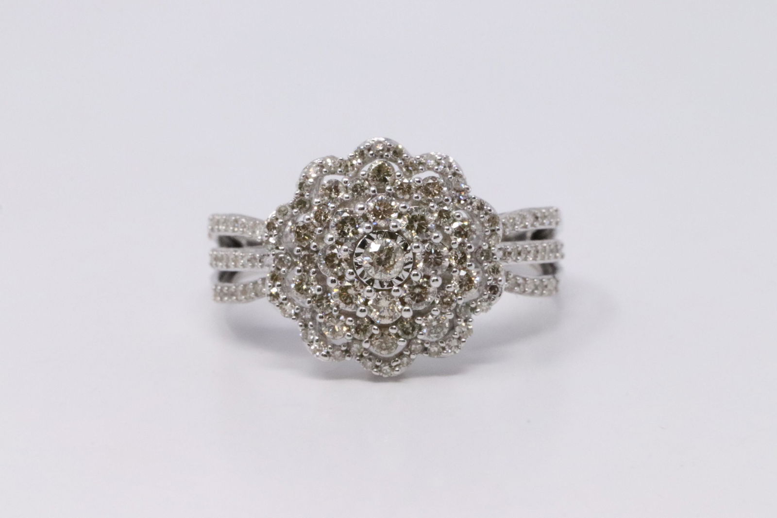 14Kt White Gold Diamond Ring. (1 of 4)