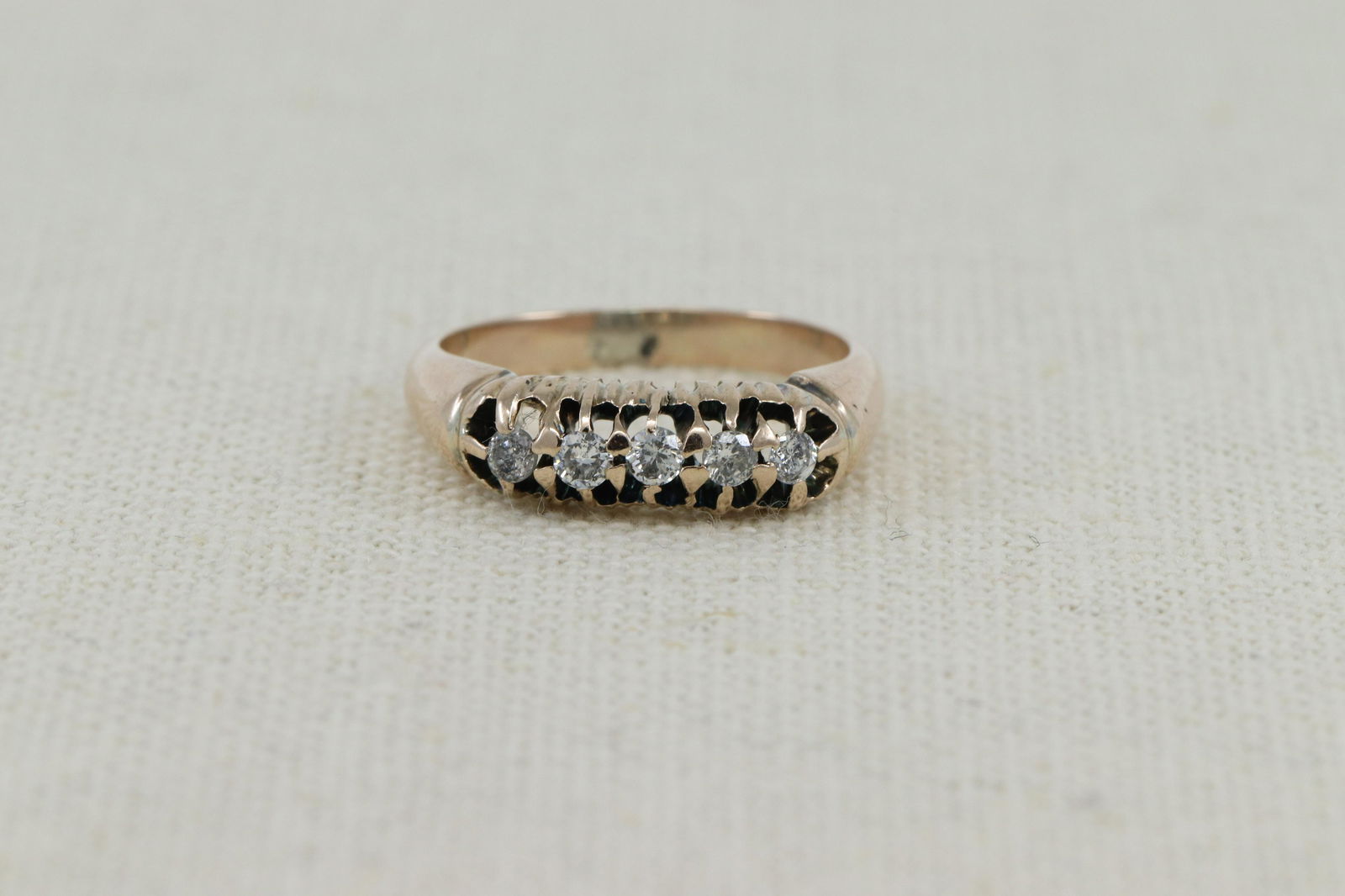 14Kt Art Deco Diamond Ring (1 of 4)