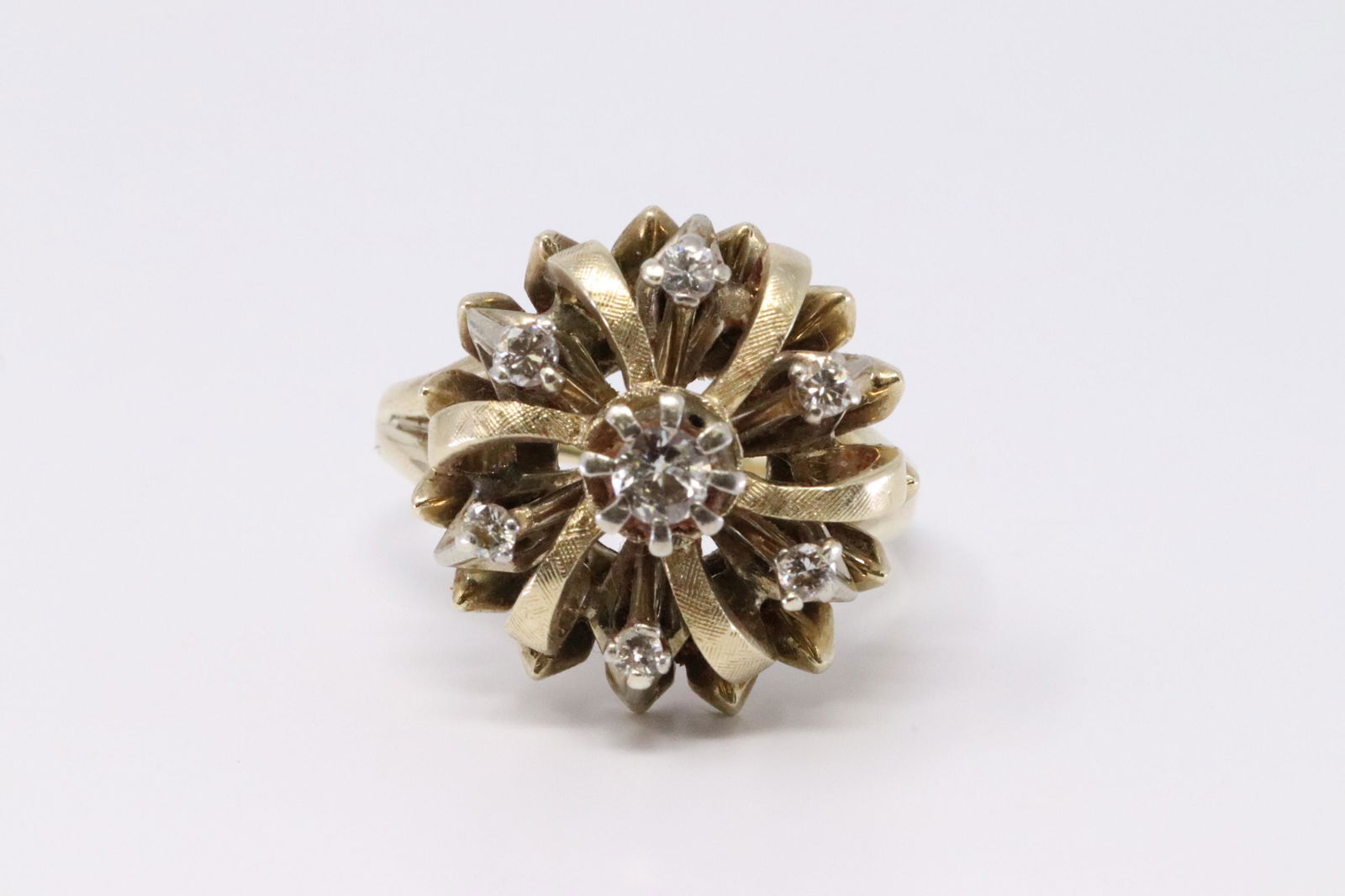 14KT Vintage Diamond Ring (1 of 4)