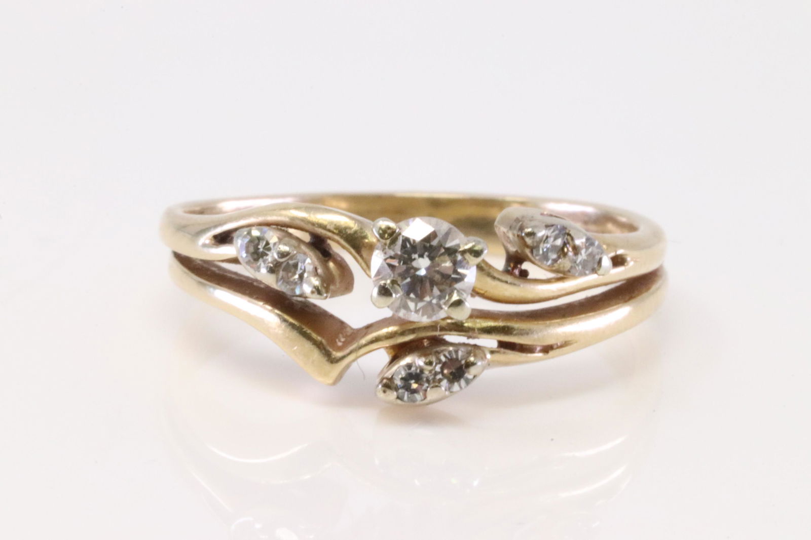14Kt Ladies Diamond Ring (1 of 4)