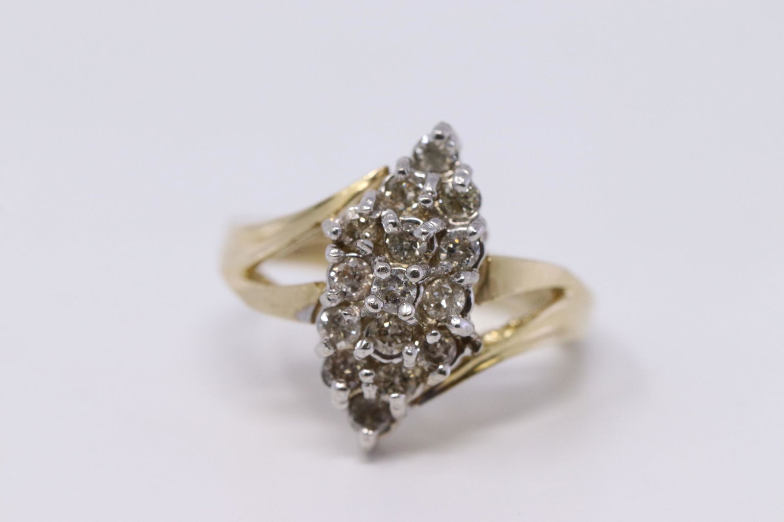 Ladies Cluster Diamond Ring (1 of 3)