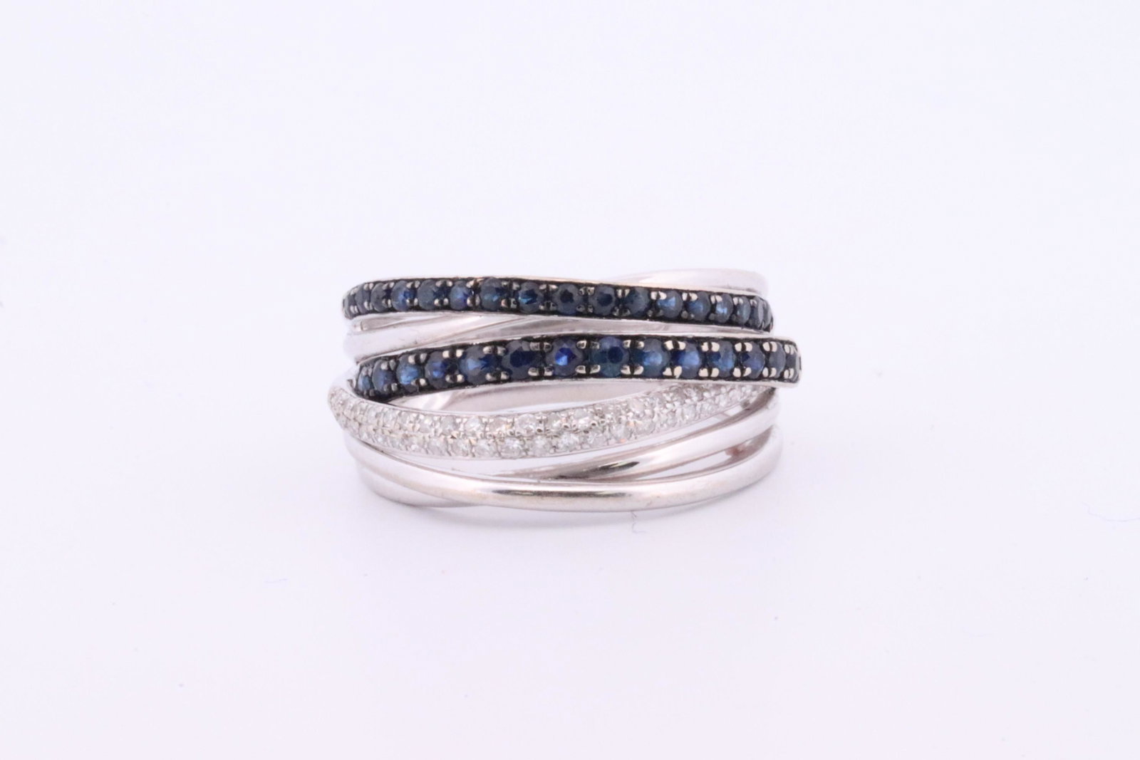 14kt Diamond and Sapphire Ring (1 of 3)