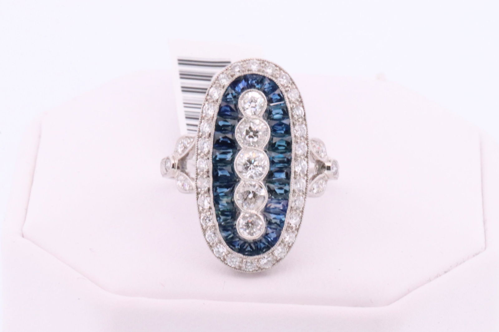 Platinum Sapphire | Diamond Ring (1 of 3)