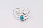 Native America Navajo Sterling Silver Turquoise Ring.