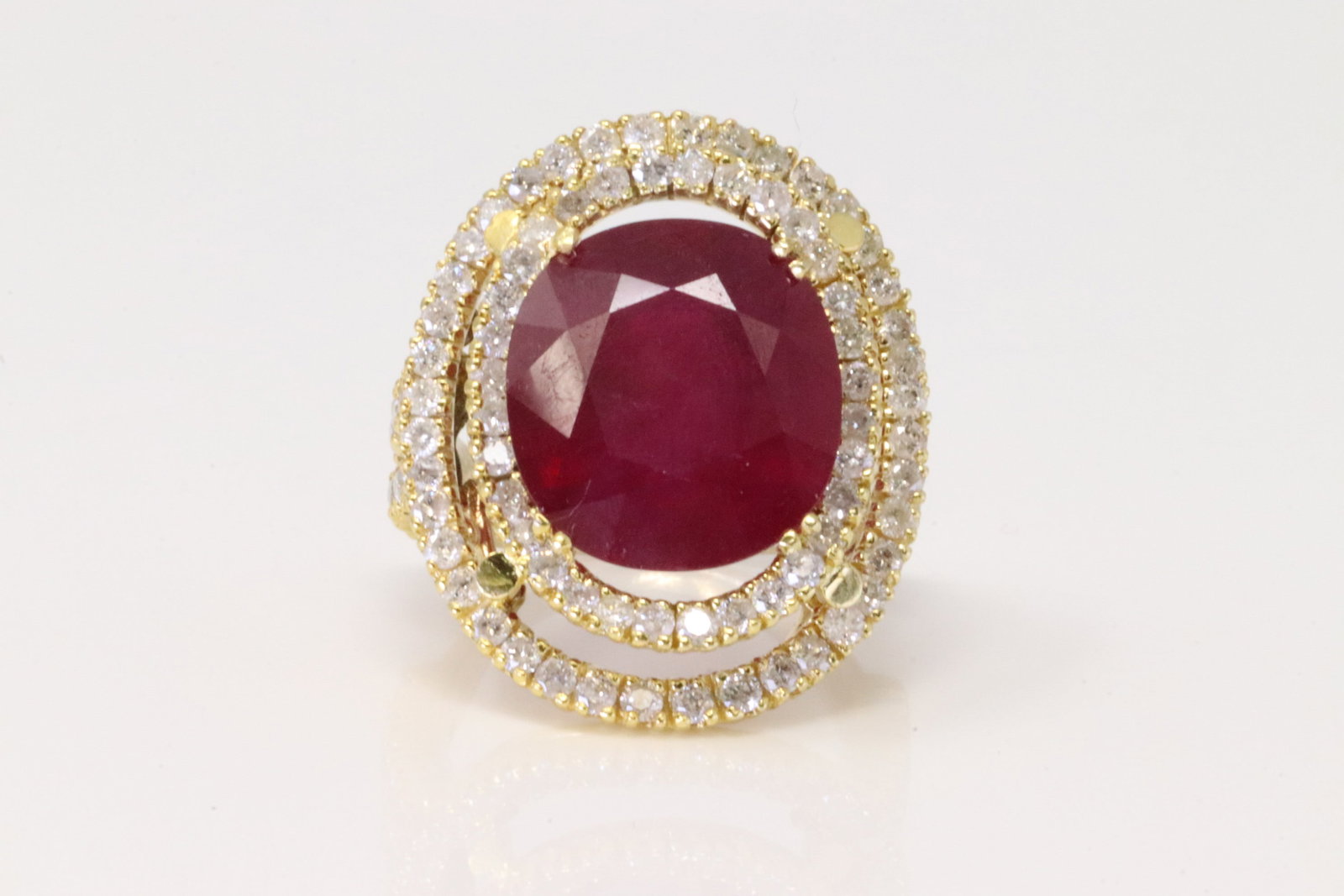 Ruby & Diamond Ring 14Kt. (1 of 4)