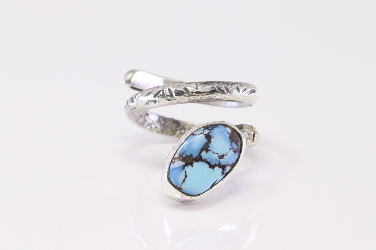 Native America Zuni Sterling Silver Golden Hills Turquoise Ring By Jude Candelaria.: This is a Native America Zuni Sterling Silver Golden Hills Turquoise Ring By Jude Candelaria. Ring size: 8.75.