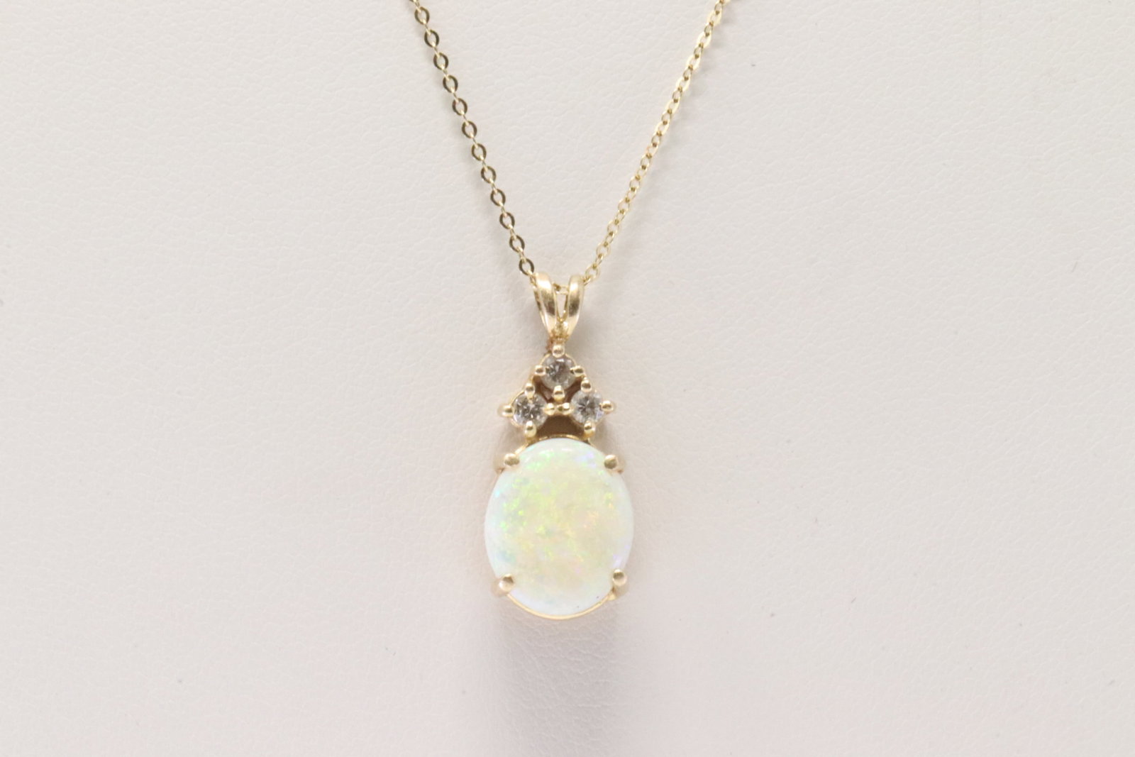 Opal & Diamond Pendant 14Kt. (1 of 4)