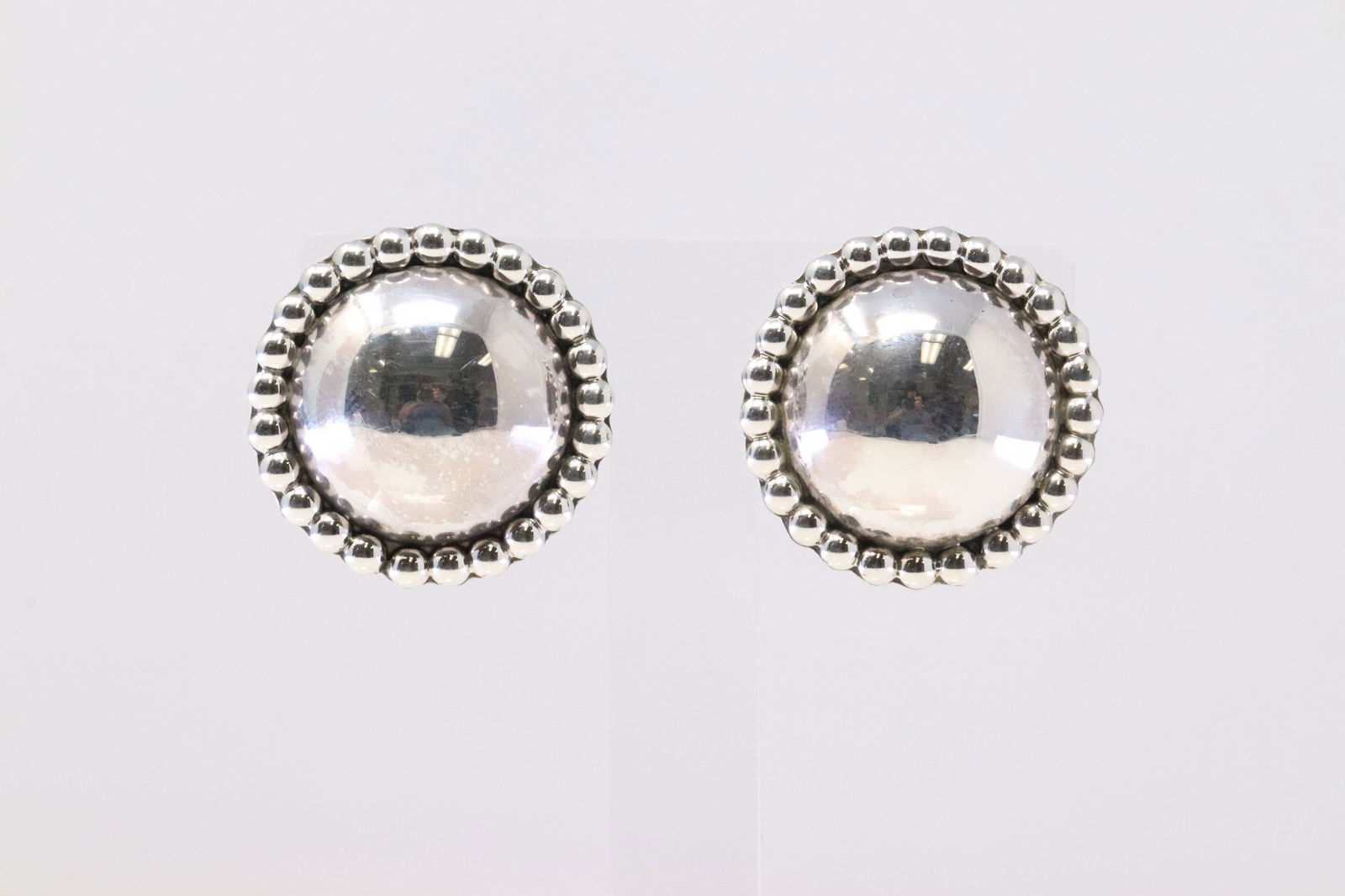 Native American Navajo Sterling Silver Post Earring's By Lorraine Chee. (1 of 4)