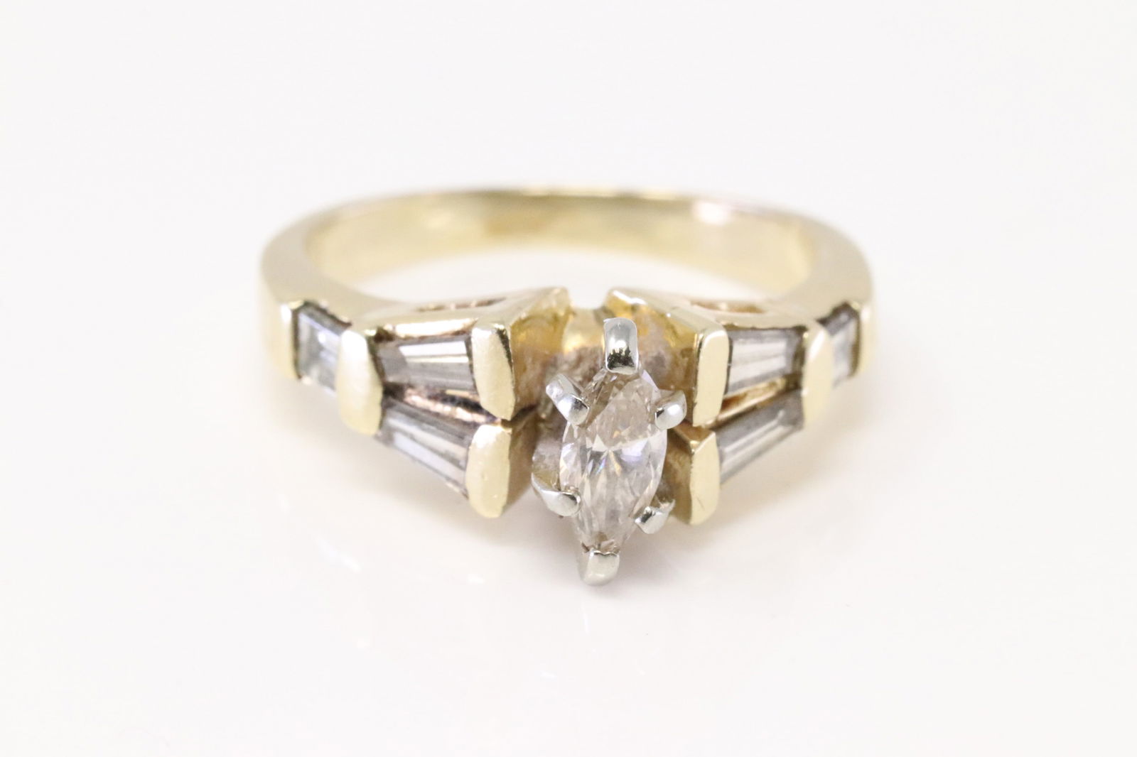 Marquise Diamond Ring 14Kt. (1 of 4)