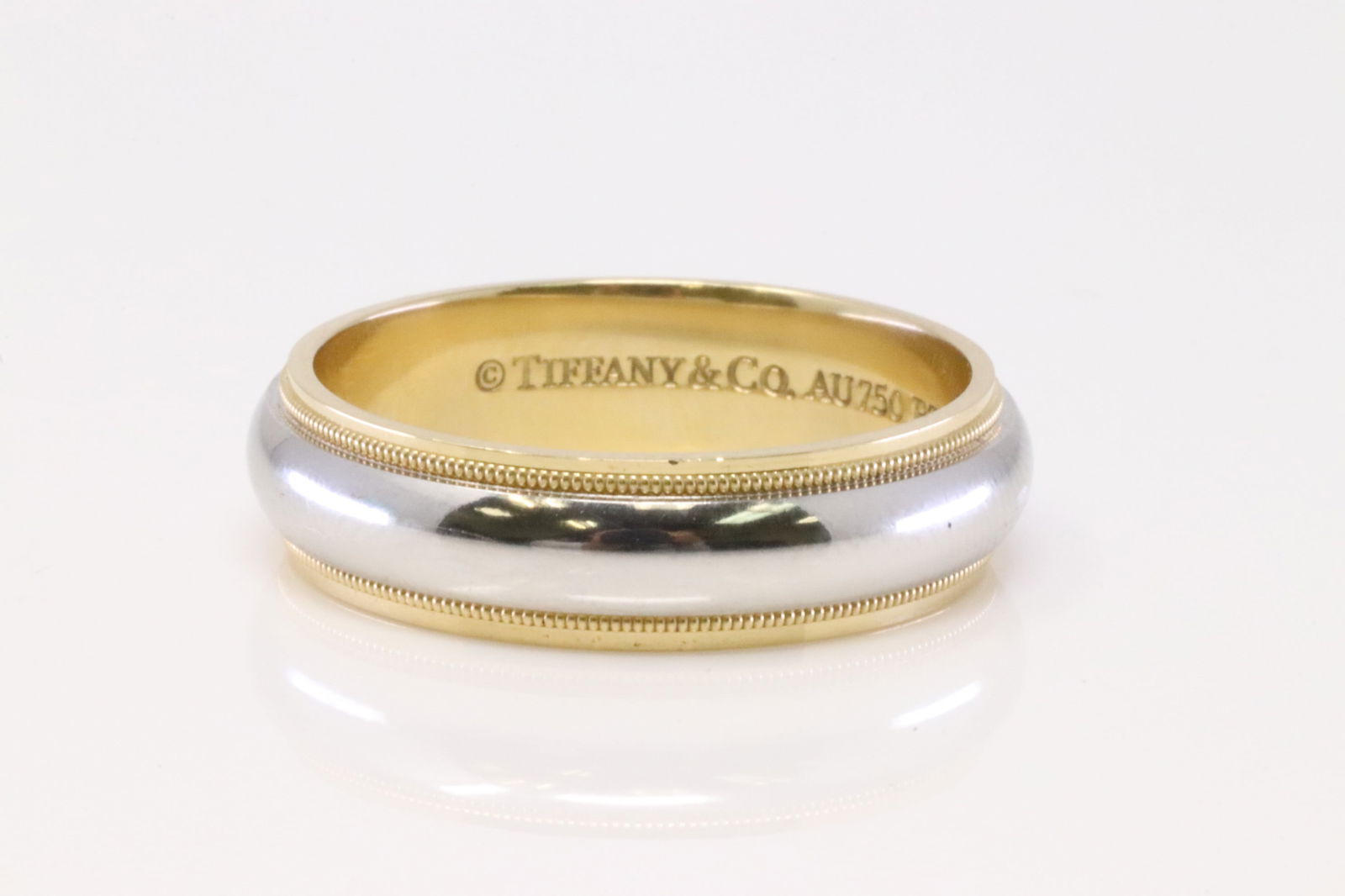 18Kt Yellow Gold / Platinum Tiffany & Co Ring. (1 of 4)