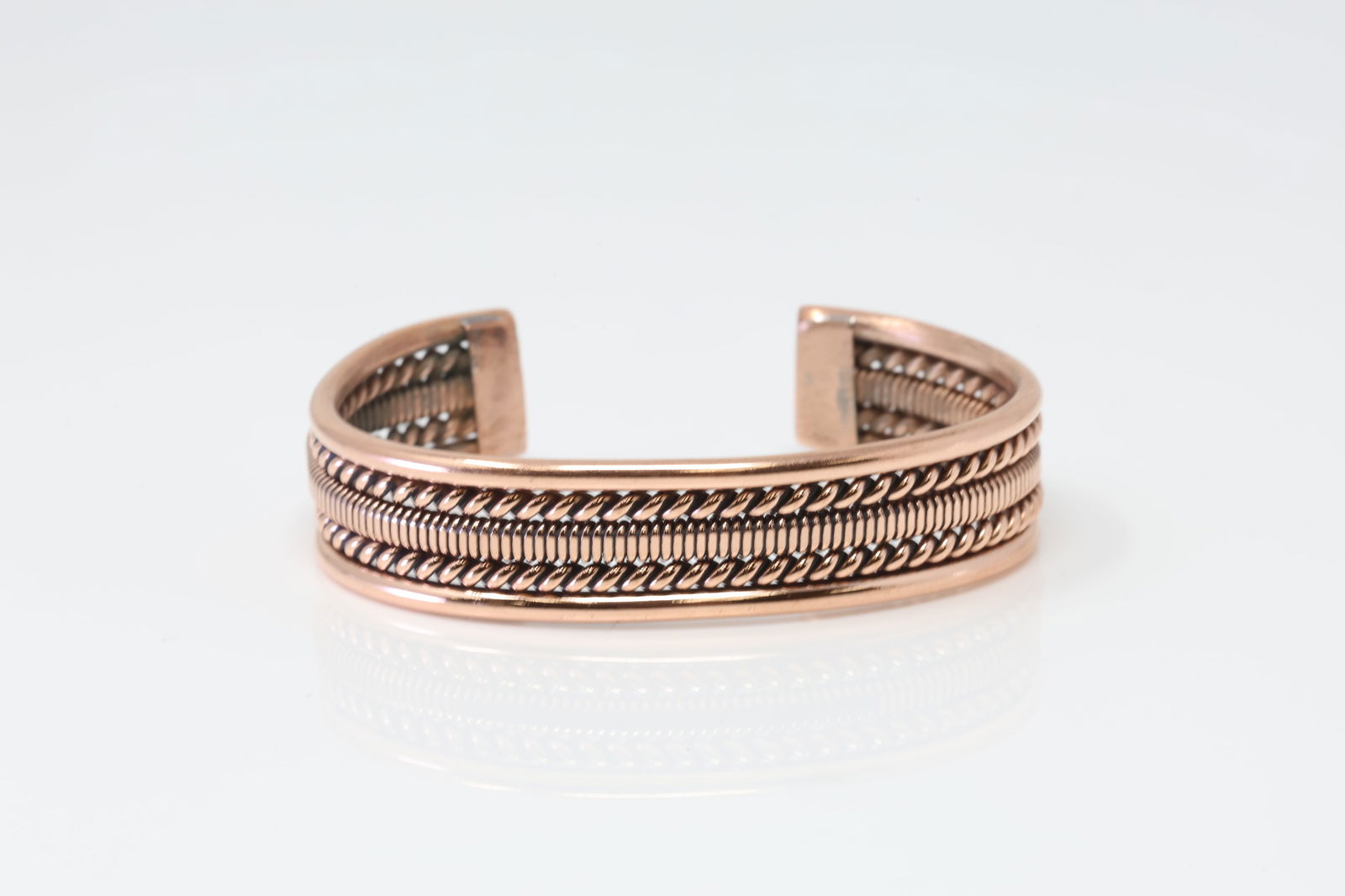 Native America Navajo Copper Bracelet Cuff By Elaine Tahe. (1 of 4)