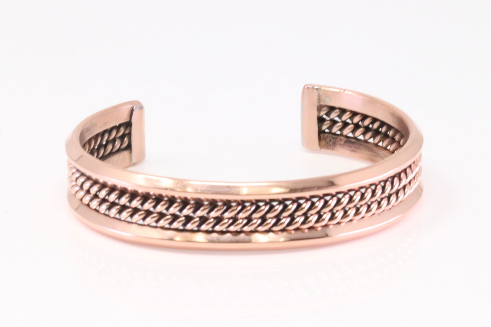 Native America Navajo Copper Bracelet Cuff By Elaine Tahe. (1 of 4)
