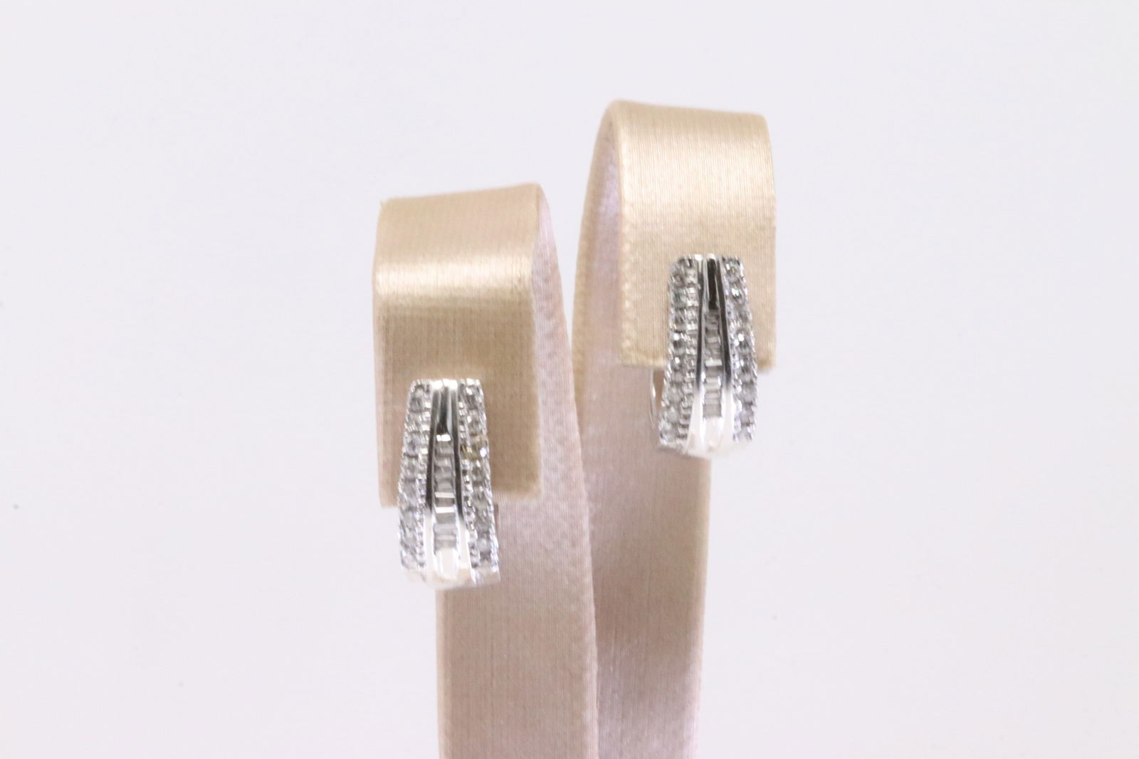 Diamond Baguette Hoop Earring 14Kt. (1 of 4)