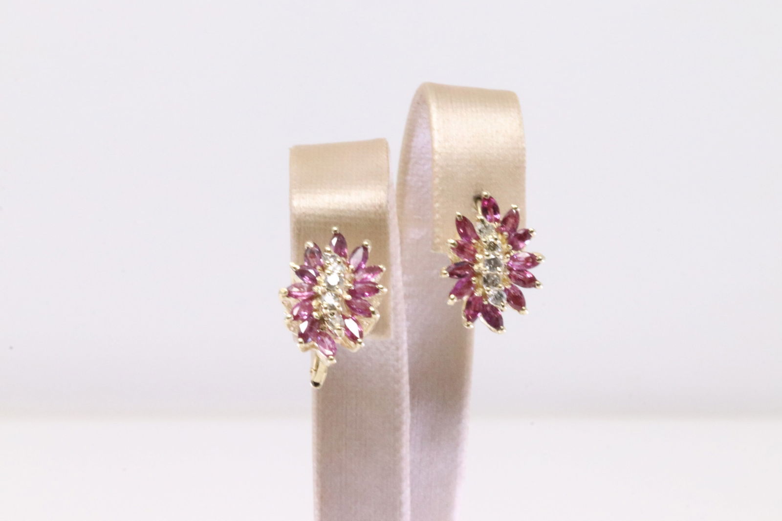 Ruby & Diamond  Earring 14Kt. (1 of 4)