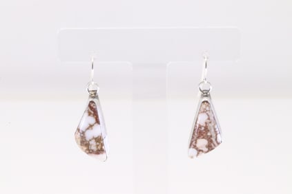 Native America Navajo Sterling Silver Wild Horse Dangling Earring's By Judith Dixon.