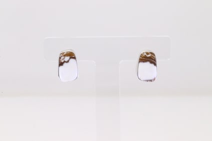 Native America Navajo Sterling Silver Wild Horse Post Earring's By Judith Dixon.