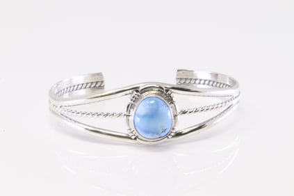 Native America Navajo Sterling Silver Golden Hill Turquoise Bracelet Cuff.